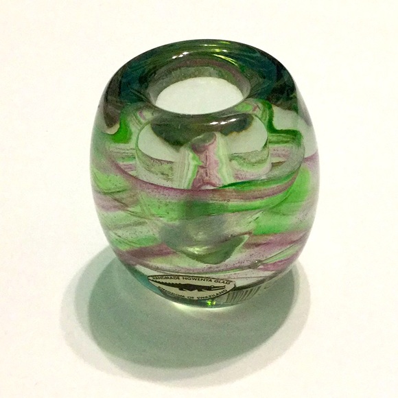 Vintage Ngwenya Glass Swirl Glass Candlestick - Picture 2 of 5